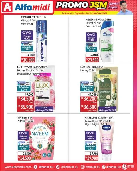 Promo JSM Alfamidi Hanya 4 Hari Periode 4-7 September 2025