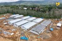 Kementerian PU Lapor Progres Pembangunan 245 Unit Huntara di Batangtoru Capai 70%