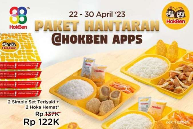 Promo Hokben Akhir April 2023, Diskon Paket Hantaran Isi Fried Chicken-Simple Set