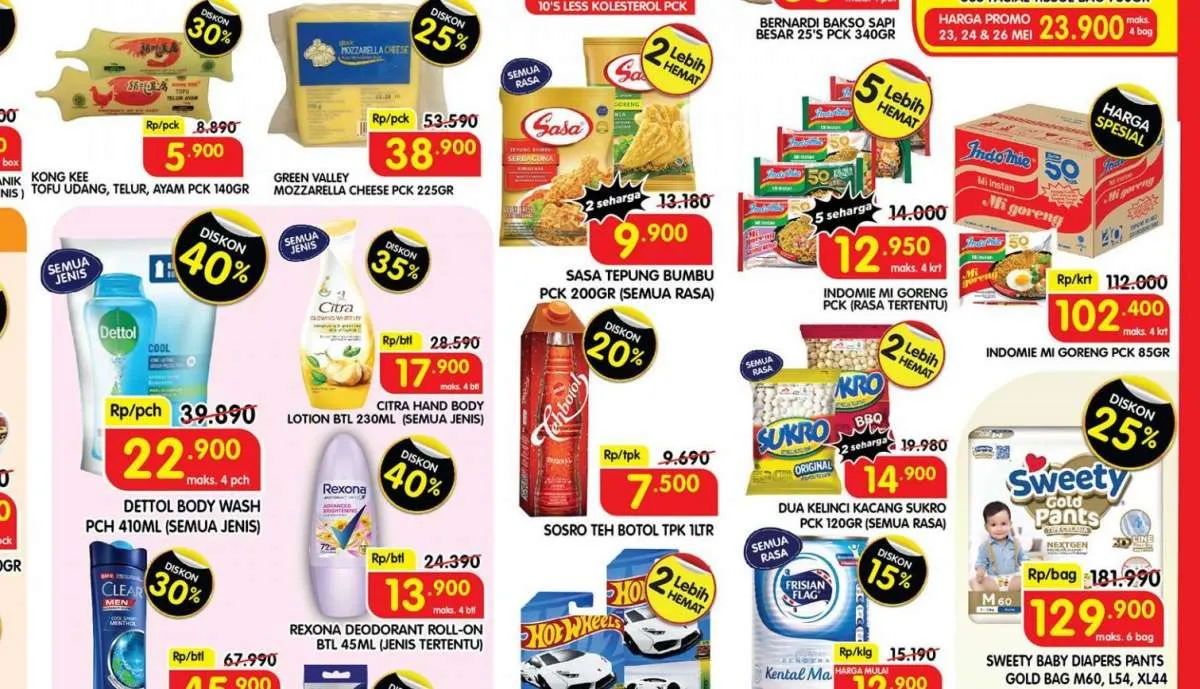 Promo Superindo di 24 Mei 2022 untuk Produk Kebutuhan Sehari-Hari Anda
