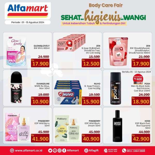 Promo Alfamart Body Care Fair 1-15 Agustus 2024