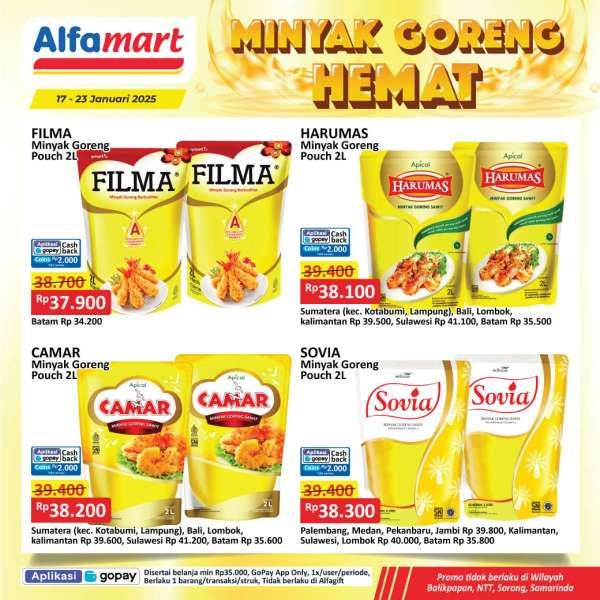 Promo Minyak Goreng Hemat di Alfamart 17-23 Januari 2025