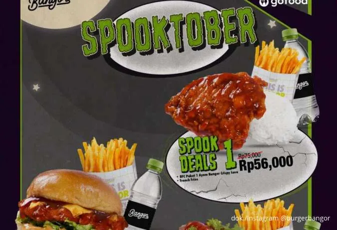 Promo Burger Bangor Spooktober Cuma 30-31 Oktober, 3 Paket Menu Harga Spesial