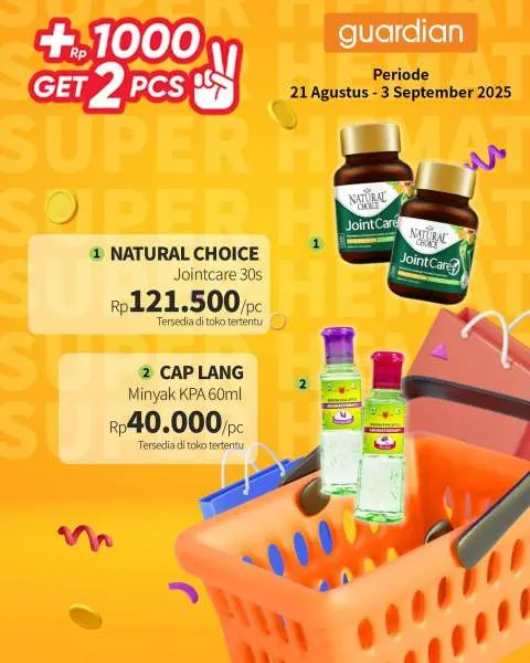 Promo Guardian Super Hemat Periode 21 Agustus-3 September 2025