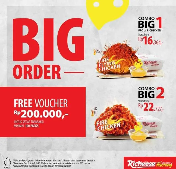 Promo Richeese Factory BIG Order