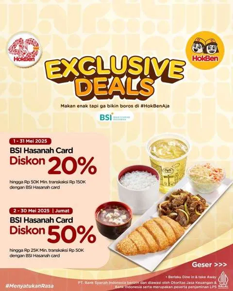 Promo Hokben Exclusive Deals BSI