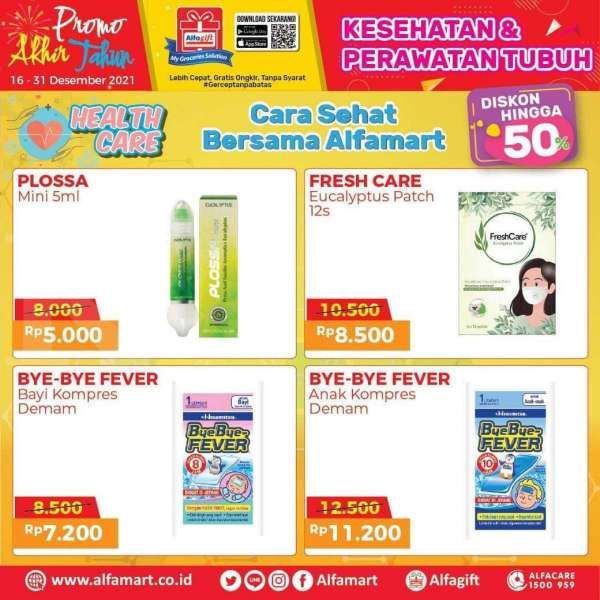 Promo Akhir Tahun Alfamart Edisi Kesehatan dan Perawatan Tubuh Diskon hingga 50%
