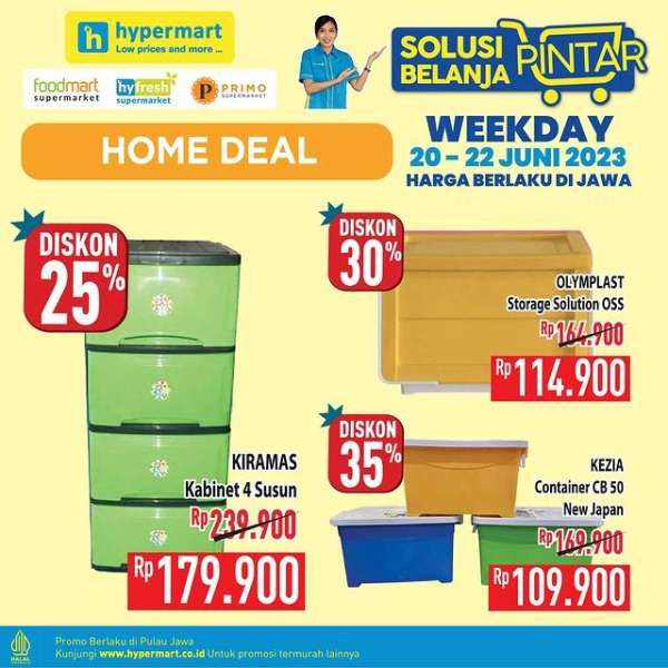 Promo Hypermart Hyper Diskon Weekday Periode 20-22 Juni 2023