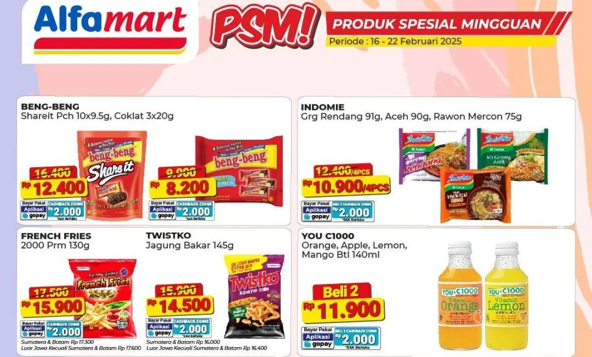 Promo PSM Alfamart 16-22 Februari 2025, Indomie Aceh-Rendang Beli 4 Cuma Rp 10.900