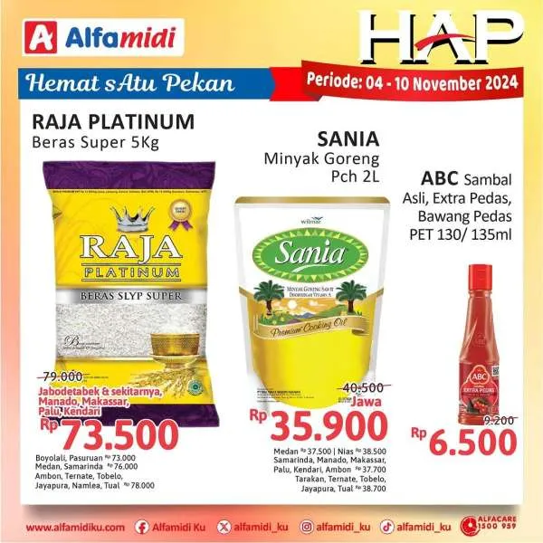 Promo Alfamidi Hemat Satu Pekan Periode 4-10 November 2024