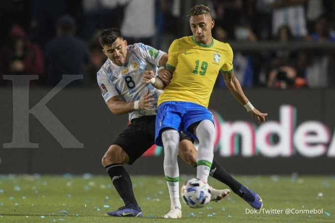 Hasil kualifikasi Piala Dunia 2022 Argentina vs Brasil