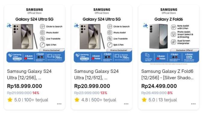 Promo Harga HP Samsung