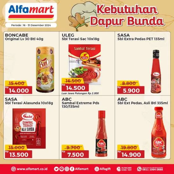 Promo Alfamart Kebutuhan Dapur Periode 16-31 Desember 2024