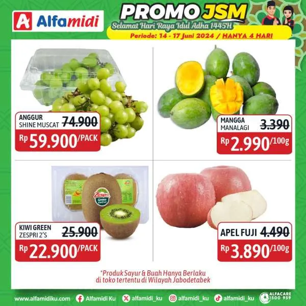 Promo JSM Alfamidi Hanya 4 Hari Spesial Idul Adha Periode 14-17 Juni 2024