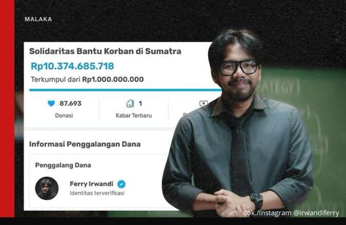 Ferry Irwandi Galang Donasi Tembus Rp 10 Miliar untuk Korban Banjir Sumatera