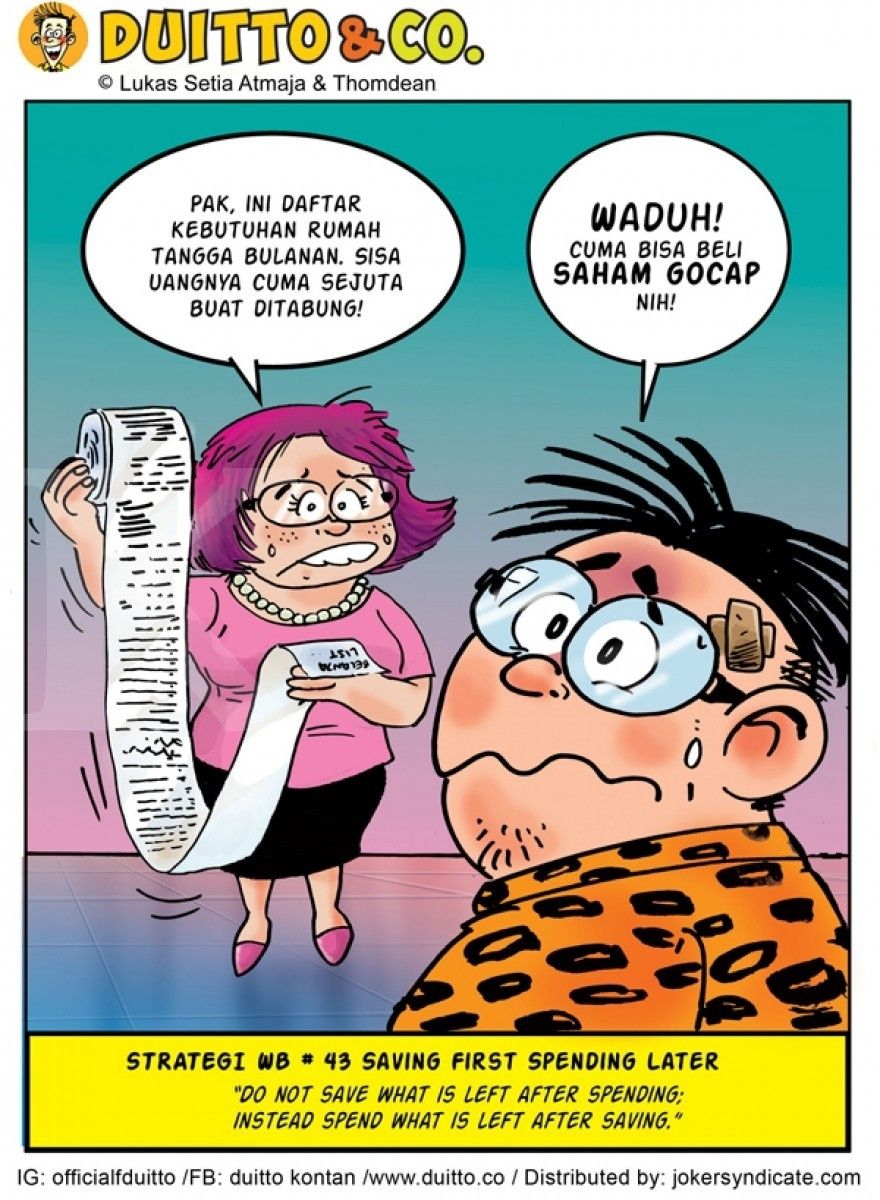 Strategi WB ke-43: Saving First Spending Later