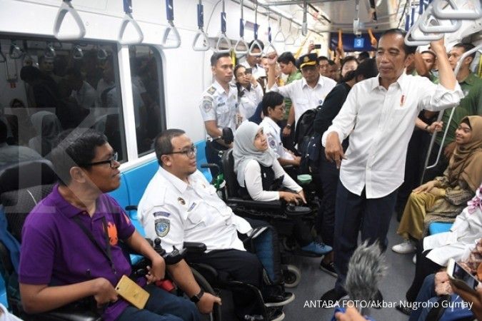 Presiden Jokowi meresmikan MRT Jakarta pagi ini