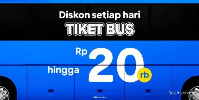 Promo Tiket.com Bus & Travel, Dapatkan Diskon Setiap Hari Tiket Bus