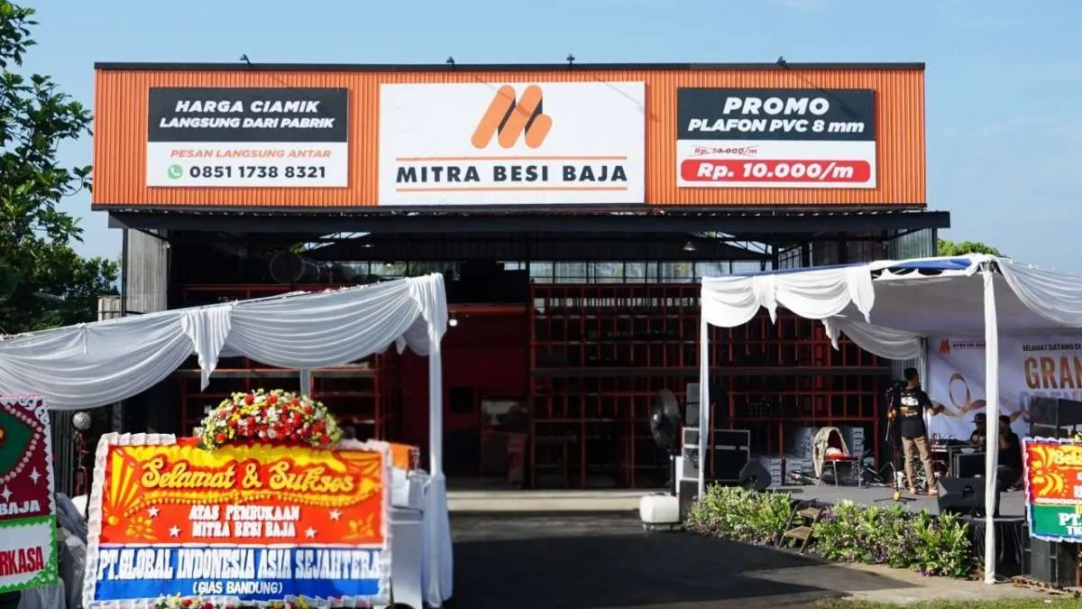 Mitra Besi Baja Buka Toko Ritel Perdana di Sukabumi