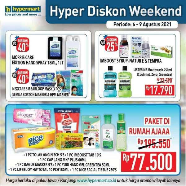 Masih Berlaku Hari Ini! Promo Hypermart 6-9 Agustus 2021, Obat Anak Diskon s/d 50%