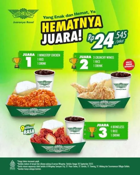 Promo Wingstop Paket Hematnya Juara September