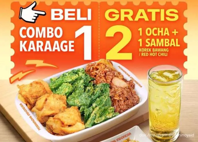 Hari Terakhir Promo Yoshinoya 12.12 Kesamber Dealsember, Beli 1 Gratis 2 Cuma Rp 79K