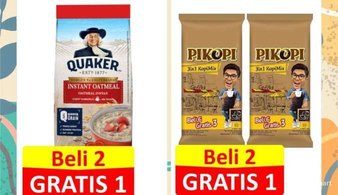 Promo Alfamart Serba Gratis 26-28 Juli 2024, Oatmeal-Teh Hijau Beli 2 Gratis 1