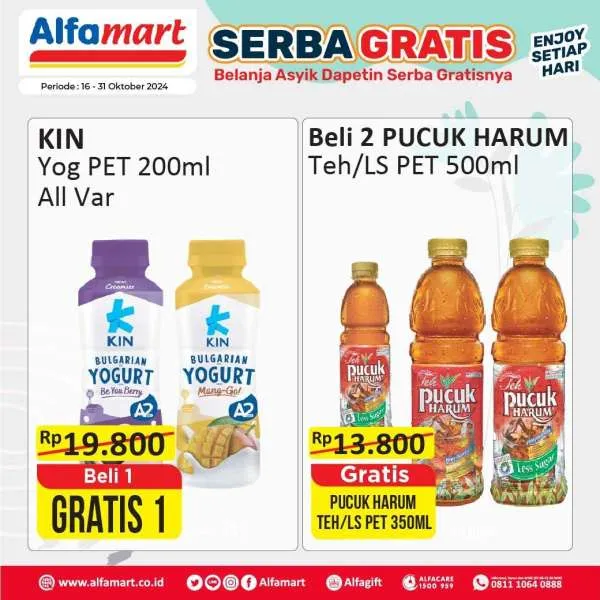 Promo Alfamart Serba Gratis Periode 16-30 Oktober 2024