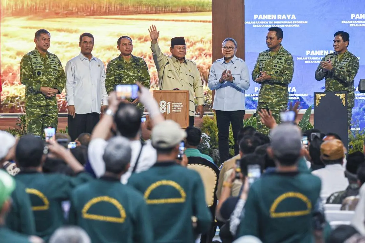 Prabowo: TNI dan Polri Anak Kandung Rakyat
