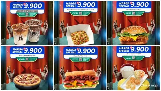 15 Daftar Promo KA99ET Bank Saqu September 2025, Tomoro hingga HokBen Serba Rp 9.900