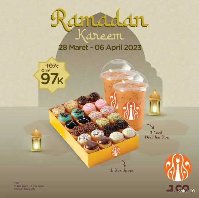 Promo J.CO Ramadan Kareem edisi 28 Maret – 6 April 2023 
