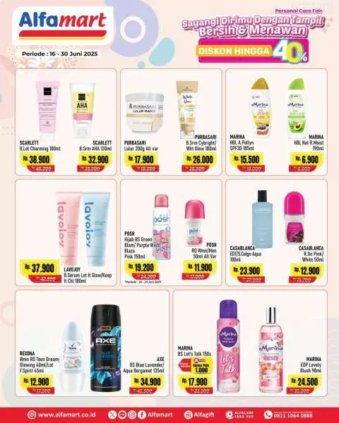 Promo Alfamart Personal Care Fair Periode 16-30 Juni 2025