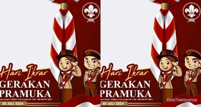 15 Twibbon Hari Ikrar Gerakan Pramuka 2024 untuk Jadi Foto Profil Terbaik