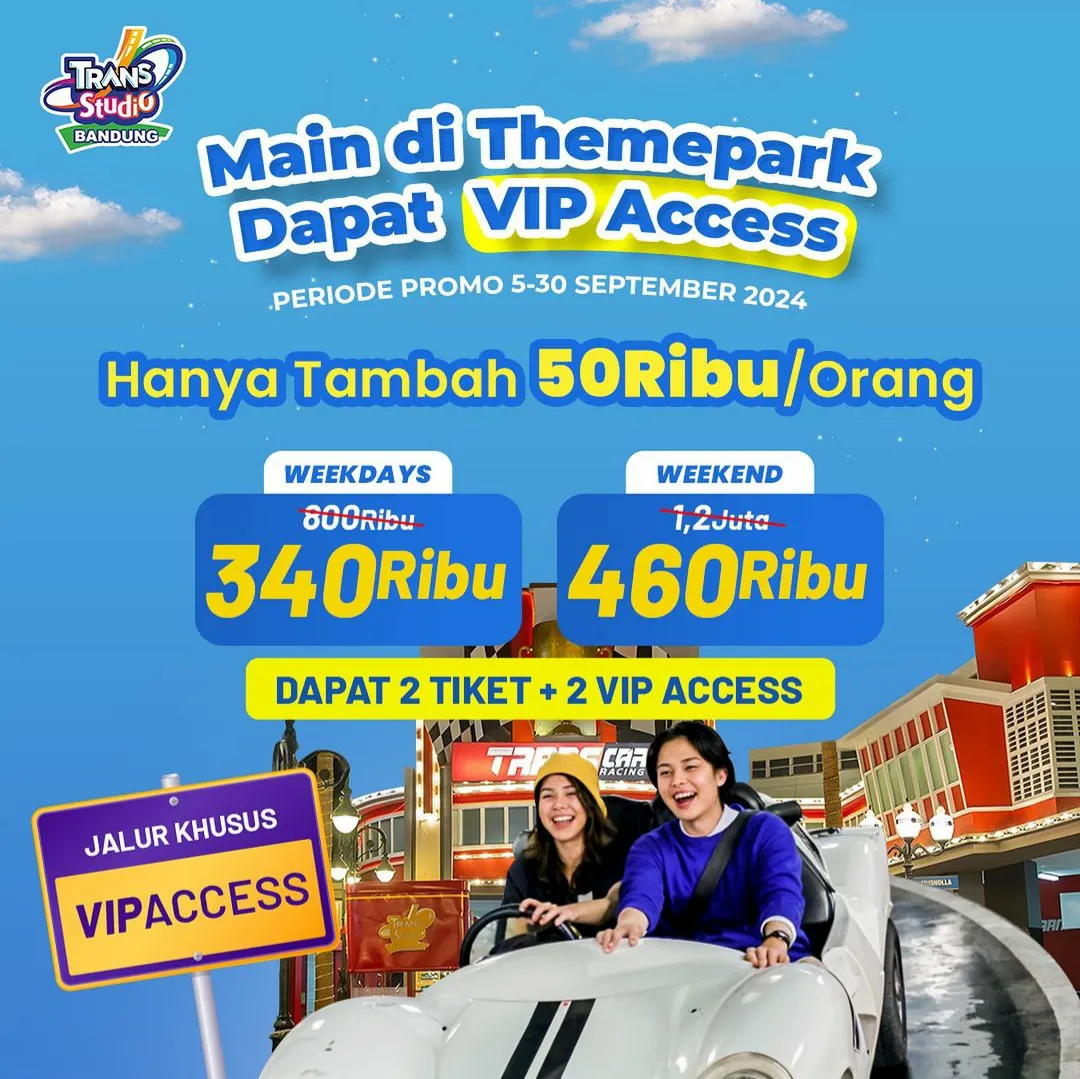 Promo Tiket Murah Trans Studio - VIP Access