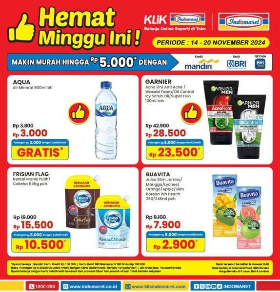 Promo Indomaret 14-20 November 2024 Spesial Hemat Minggu Ini