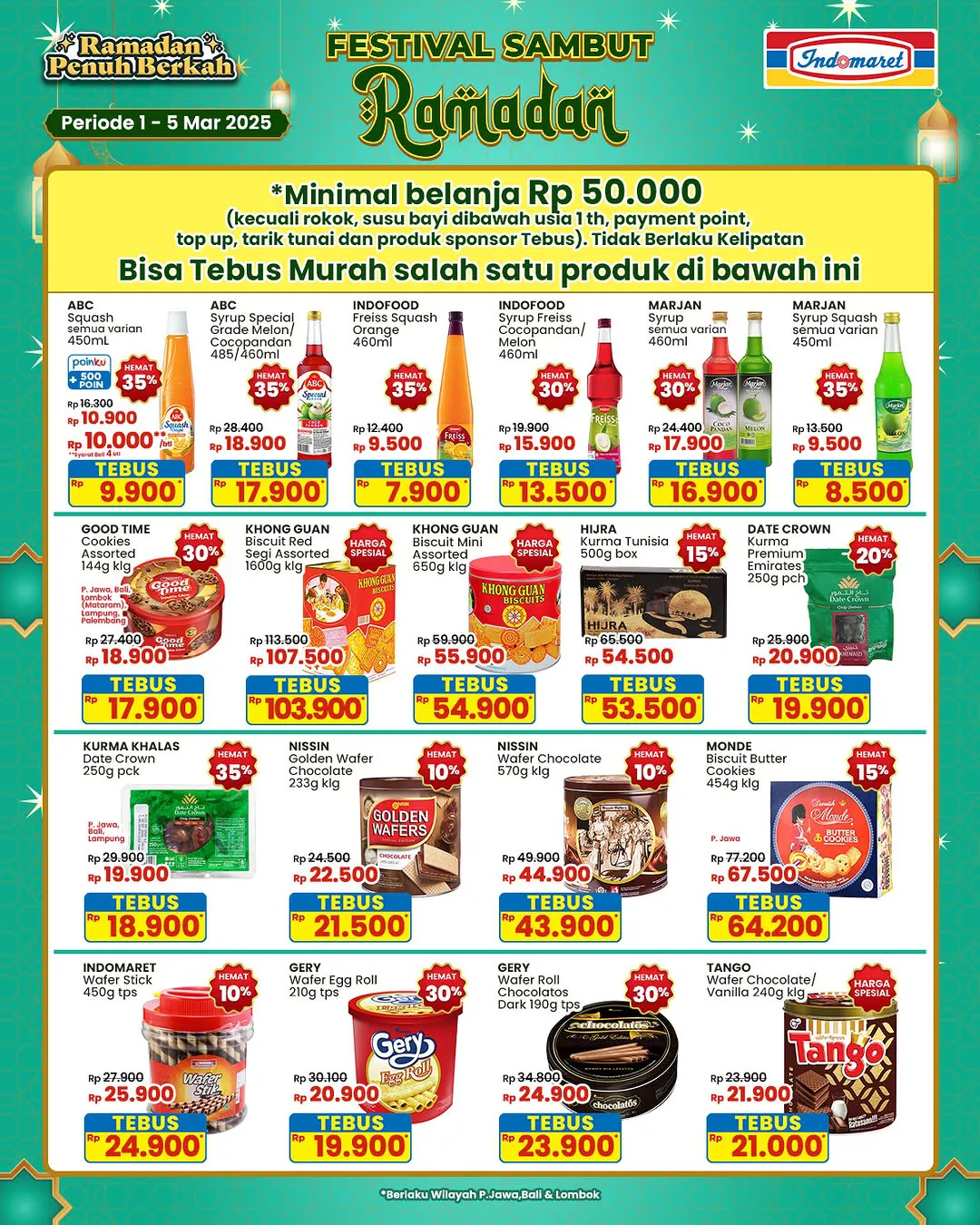 Promo Indomaret Sambut Ramadan Periode 1-15 Maret 2025