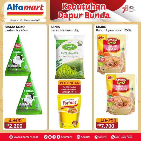 Harga Promo Alfamart Terbaru 16-31 Agustus 2023, Promo Kebutuhan Dapur