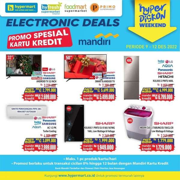 Katalog Promo Hypermart Hyper Diskon Weekend Periode 9-12 Desember 2022
