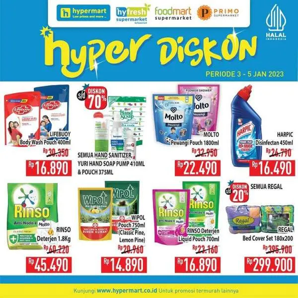 Promo Hypermart 3-5 Januari 2023, Promo Hyper Diskon Weekday Terbaru