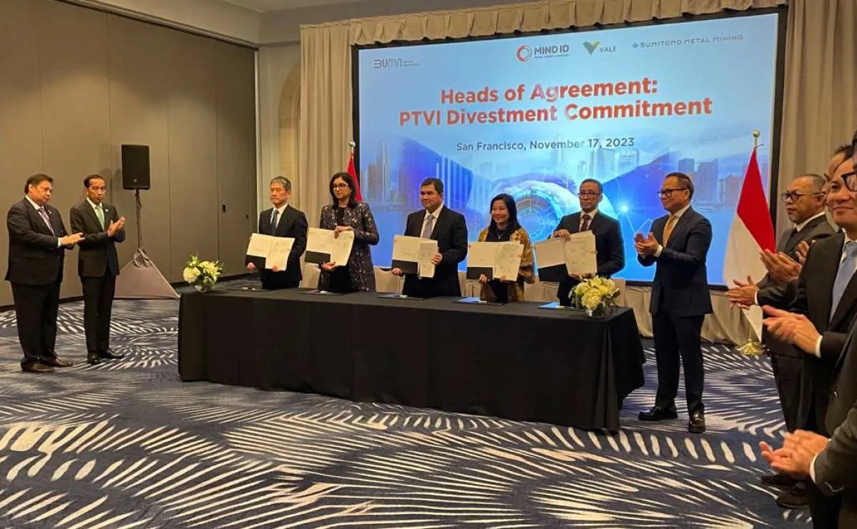 Vale Indonesia (INCO) Teken Komitmen Divestasi 14% Saham, Manajemen Buka Suara