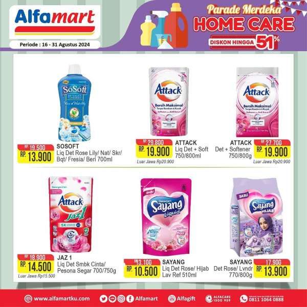 Promo Alfamart Merdeka 16-31 Agustus 2024 Spesial Home Care