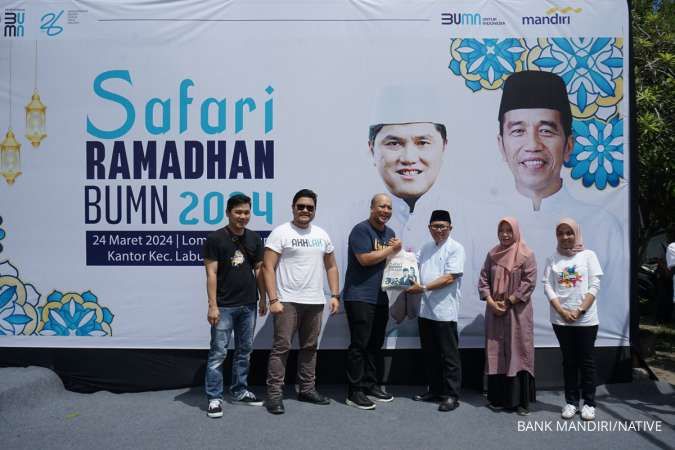 Bank Mandiri Gelar Pasar Murah 1000 Paket Sembako di Safari Ramadhan BUMN 2024