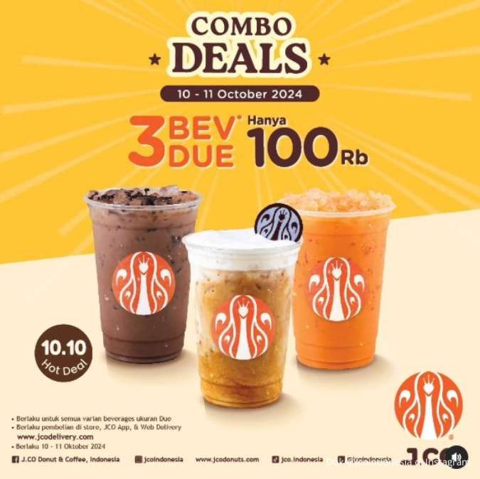 Promo J.CO 10.10 Mulai 10-11 Oktober 2024
