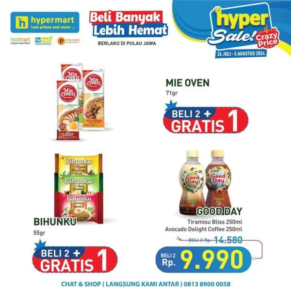 Promo Hypermart Beli Banyak Lebih Hemat Periode 26-31 Juli 2024