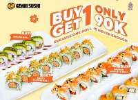Hari Terakhir Promo Genki Sushi Buy 1 Get 1, Nikmati 3 Paket Sushi Serba Rp 90K