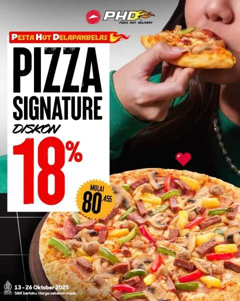 Promo PHD Pizza Signature 13-26 Oktober 2025