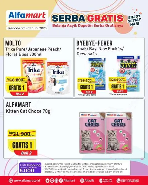 Promo Alfamart Serba Gratis Periode 1-15 Juni 2025