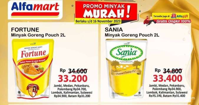 Promo Alfamart Minyak Goreng Murah Sampai 16 November 2023, Banyak Potongan Harga!