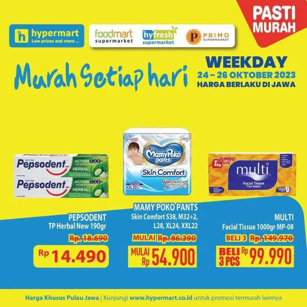 Promo Hypermart Hyper Diskon Weekday Periode 24-26 Oktober 2023