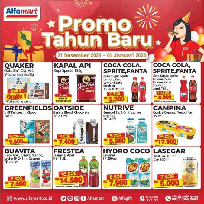 Promo Alfamart Tahun Baru 31 Desember 2024-1 Januari 2025